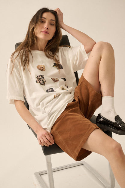 Dog Days Garment-Wash Oversize Graphic Tee