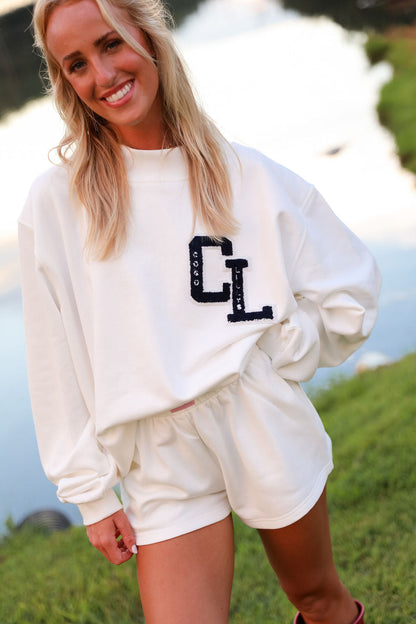 Varsity Short - Sugar Milk
