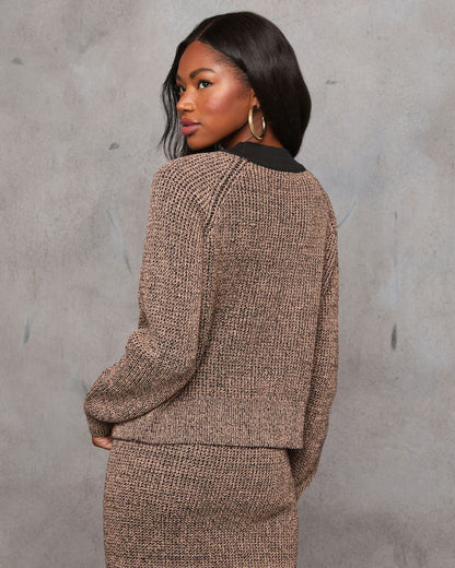 Business Only Contrast Trim Knit Cardigan