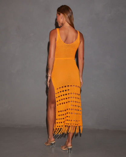 Caliana Tassel Cover Up Maxi Dress