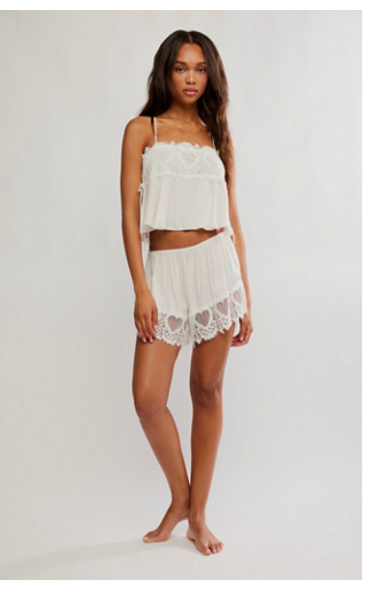 Sweet Love Boxer - White Alyssum FREE PEOPLE
