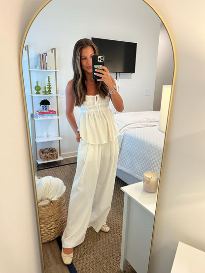 Scarlett Tank - Ivory FREE PEOPLE