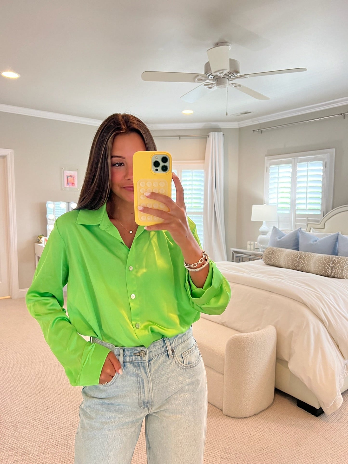 Smith Button Down - Green Apple