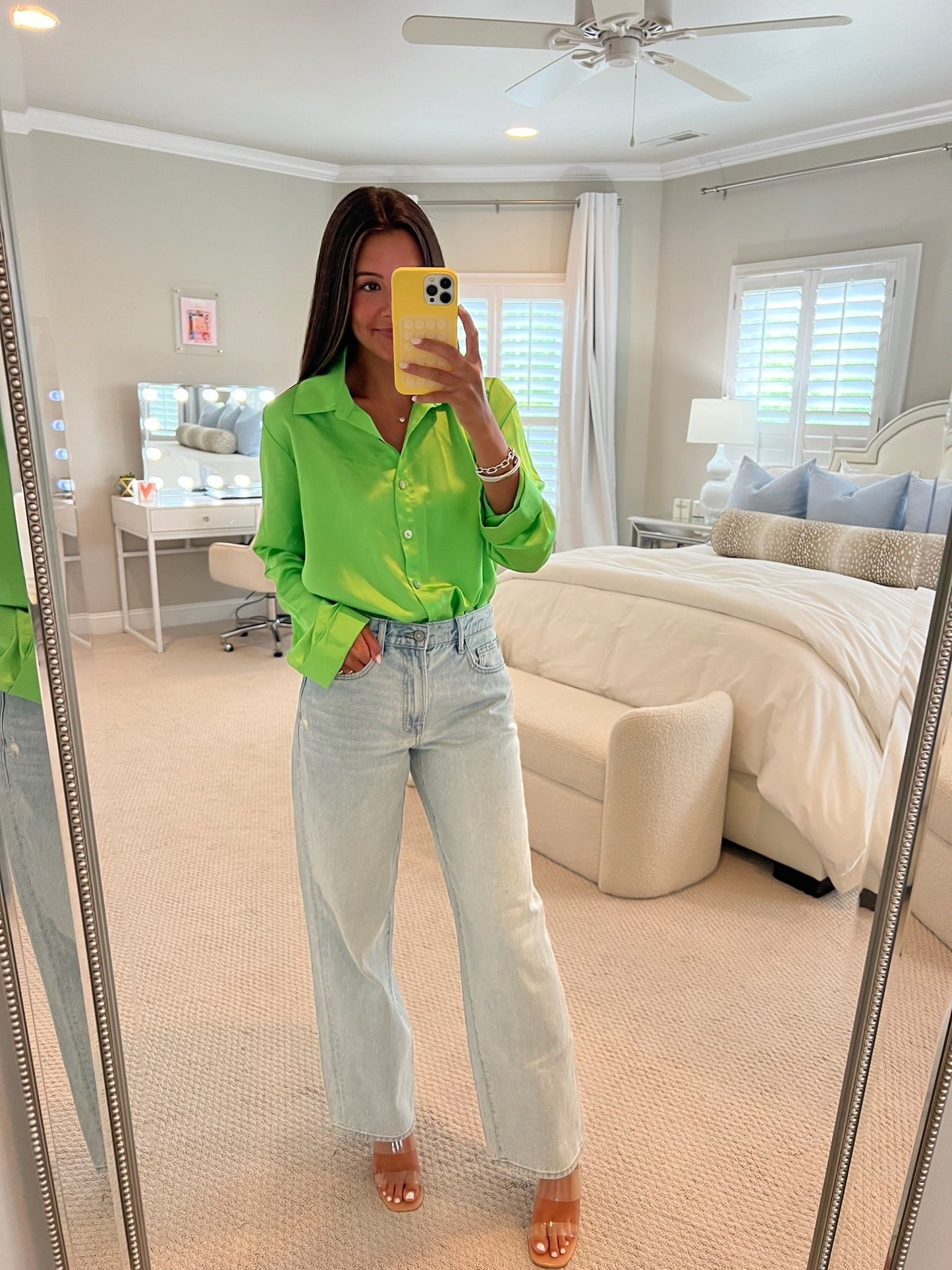Smith Button Down - Green Apple