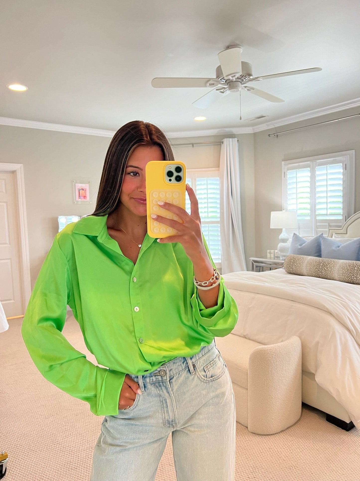 Smith Button Down - Green Apple