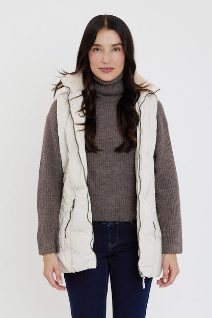 Faux Fur Puffer Vest
