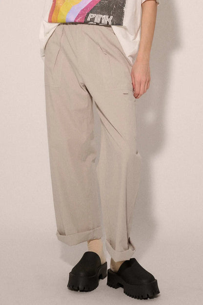 Walk Tall Straight-Leg Cotton Twill Cargo Pants