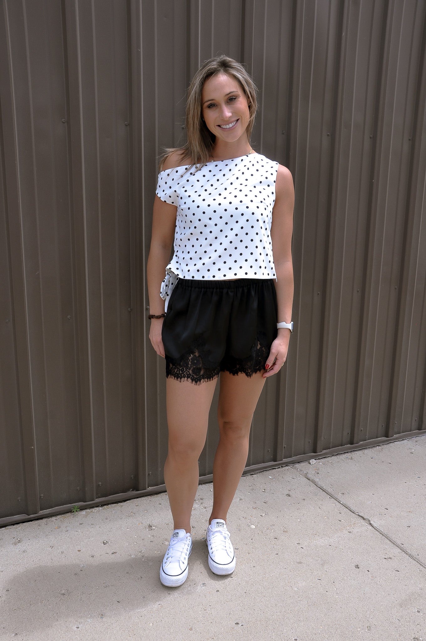 Elastic Waist MR Lace Trim Shorts