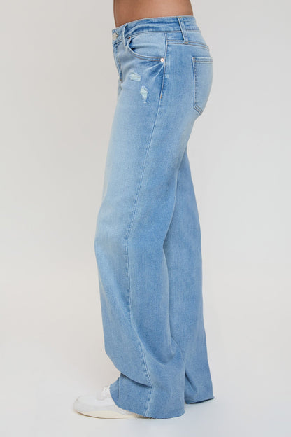 Women's Low Rise Wide Leg Jeans