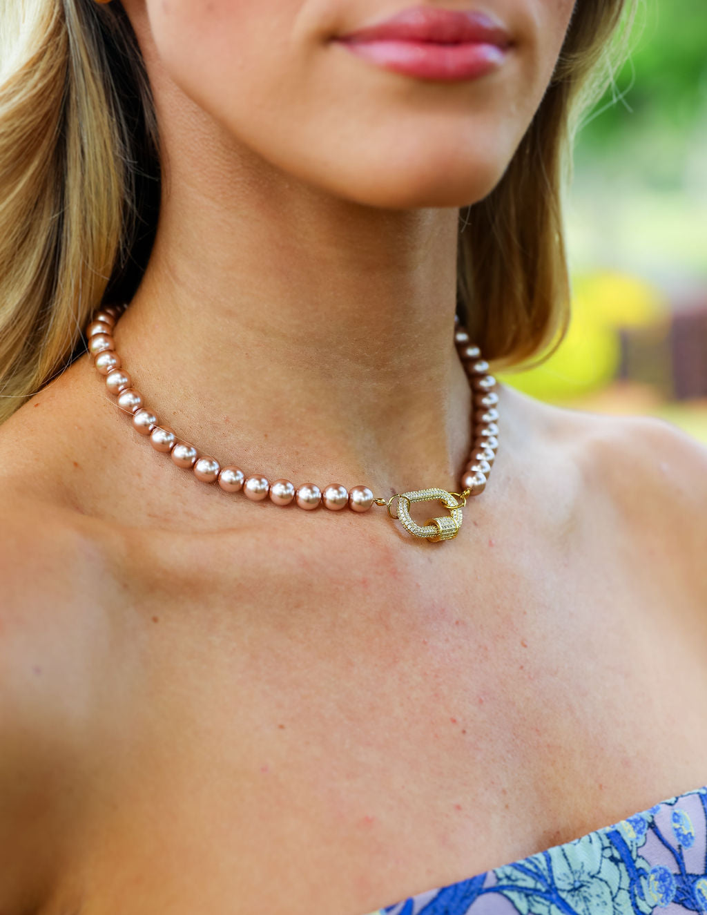 Rose Beaded Necklace