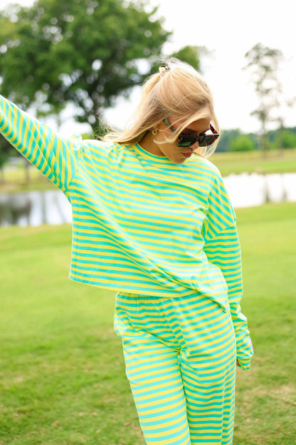 Oversized Long Sleeve Tee - Sherbet