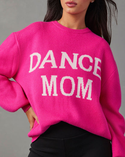 Dance Mom Knit Pullover Sweater