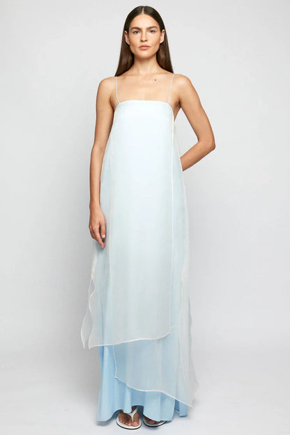 Sheer Slip Maxi - Sky Blue