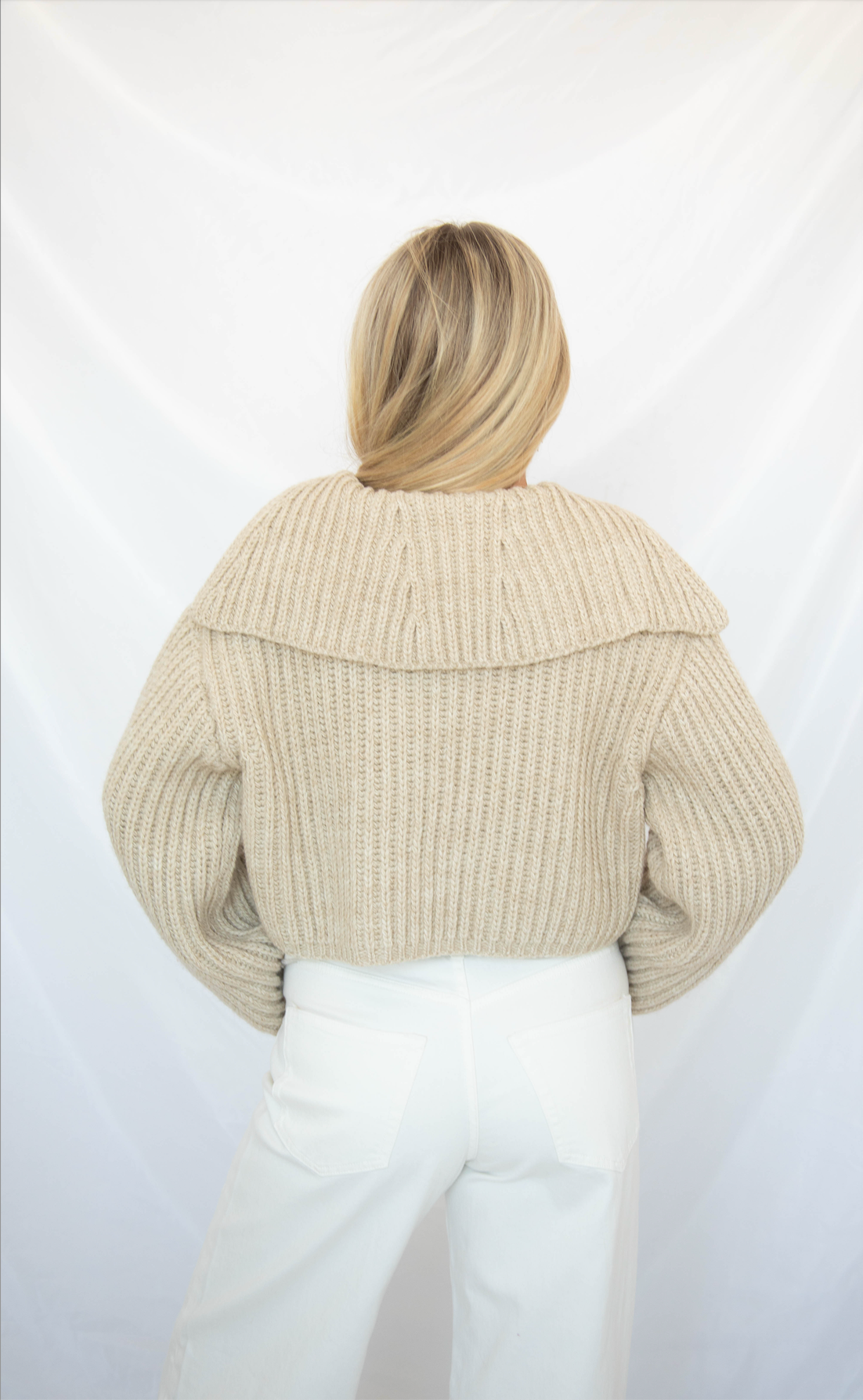 waiting for forever collared sweater