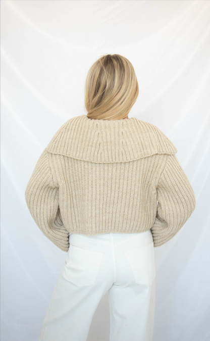 waiting for forever collared sweater