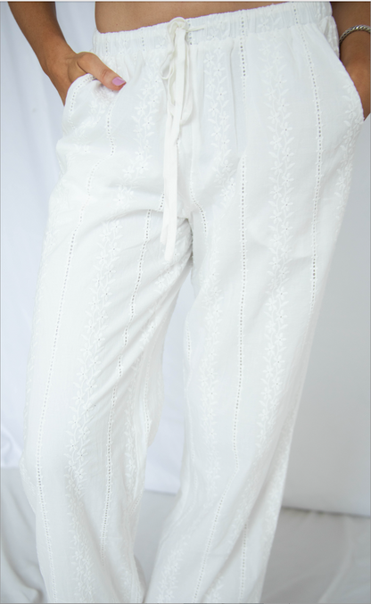 saving grace eyelet pants