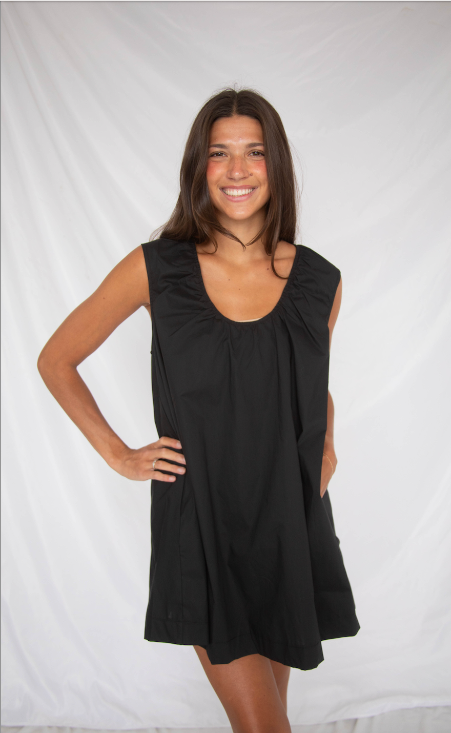sweet memory mini dress - black