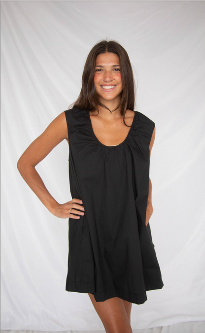 sweet memory mini dress - black