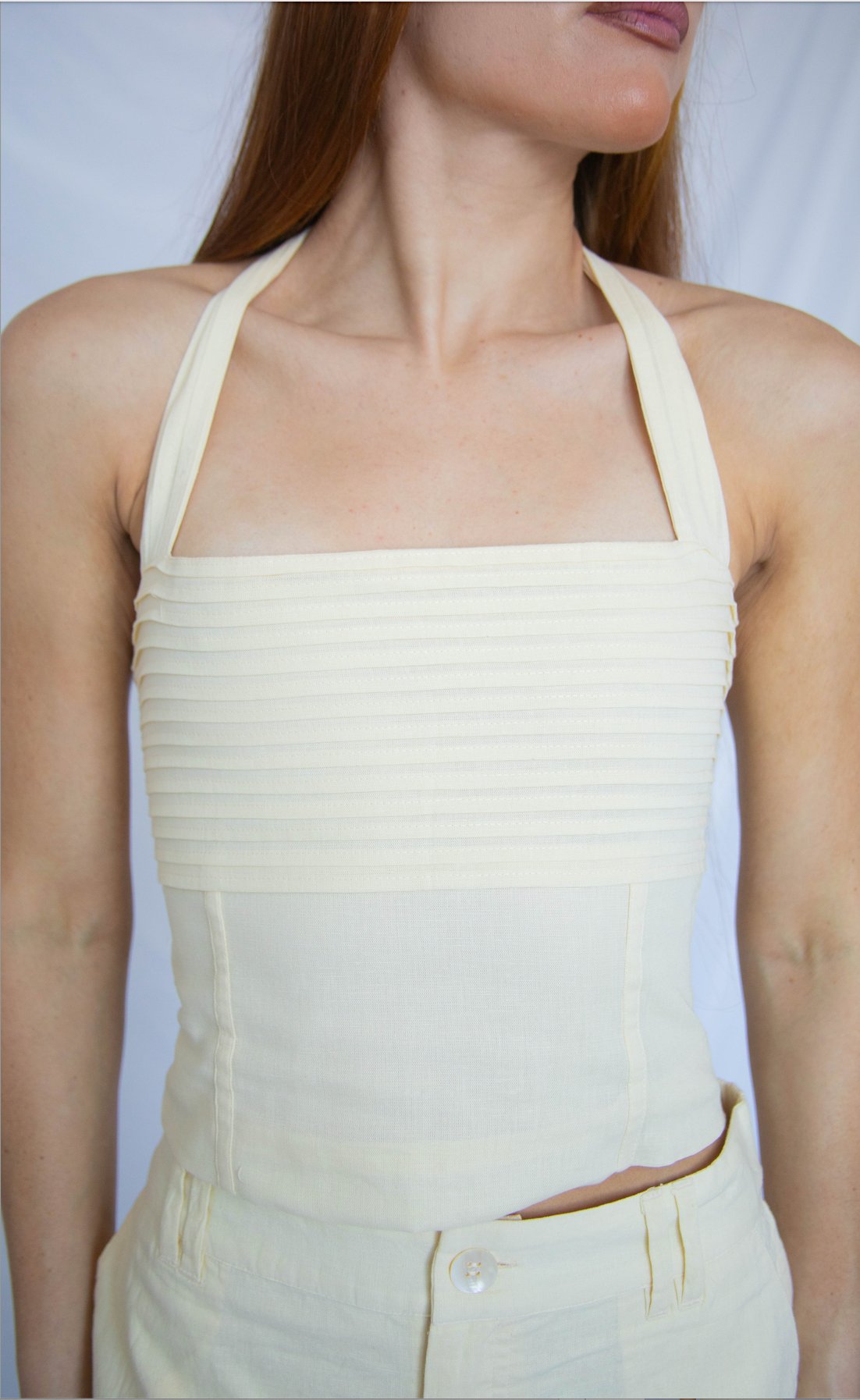 show me your mumu: hayden halter top - buttercream linen
