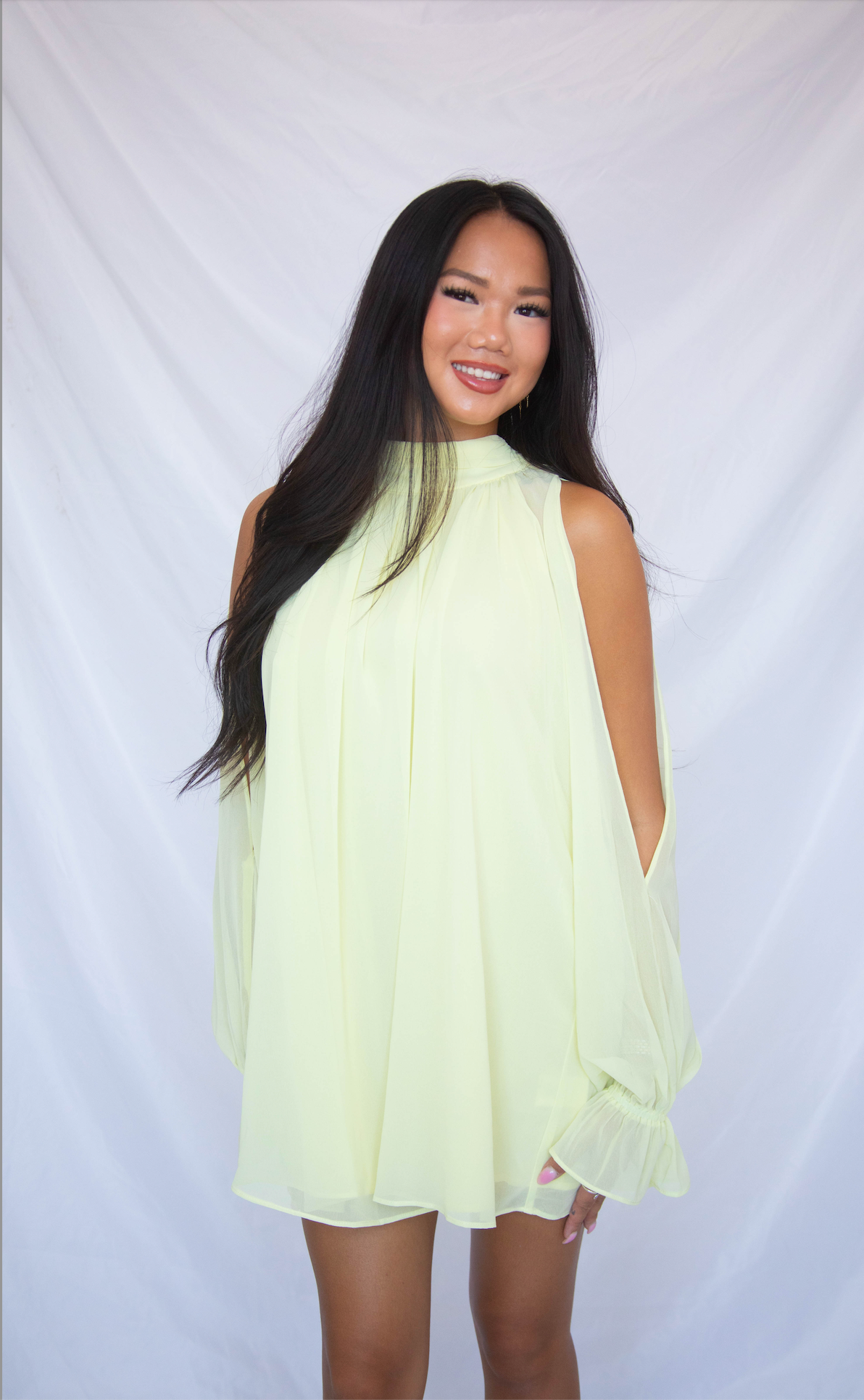 shining bright mini dress