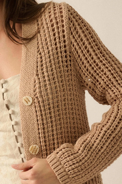 Beautiful Truth Crochet Knit Duster Cardigan