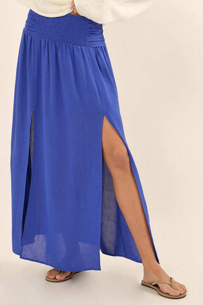 Loving You is Easy Double Slit Crepe Maxi Skirt