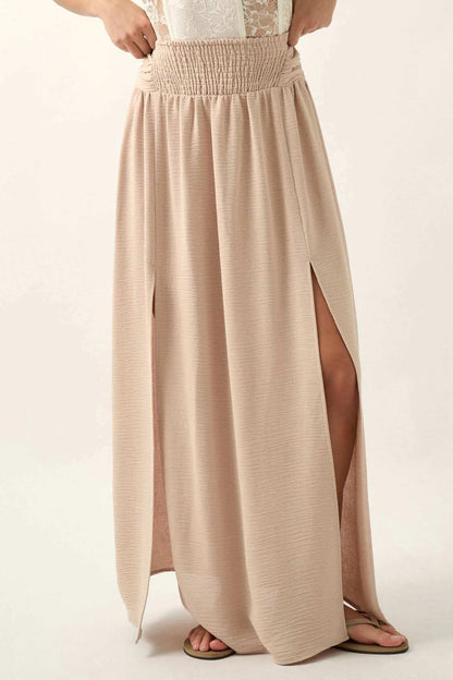Loving You is Easy Double Slit Crepe Maxi Skirt