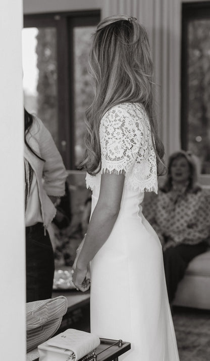 The Perfect Shower Dress & Capelet - Ivory