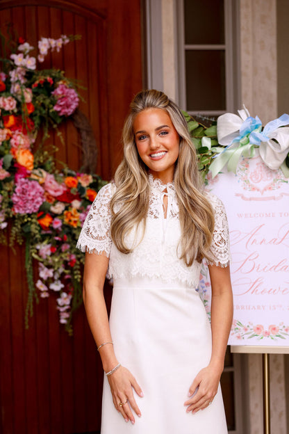 The Perfect Shower Dress & Capelet - Ivory