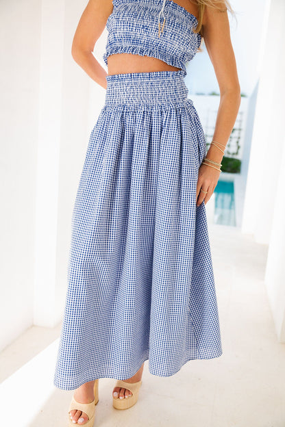 Nettie Smocked Set - Blue