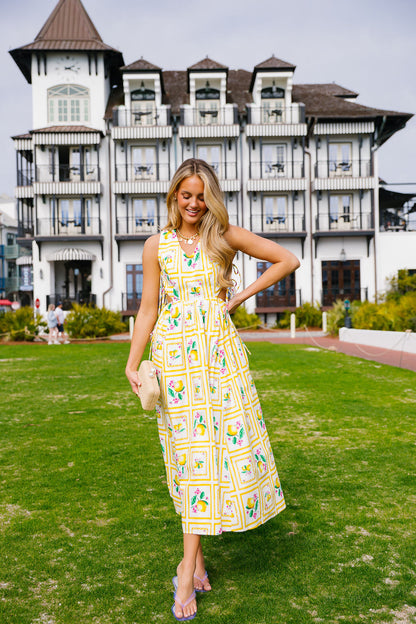 Palmer Maxi Dress - Lemon