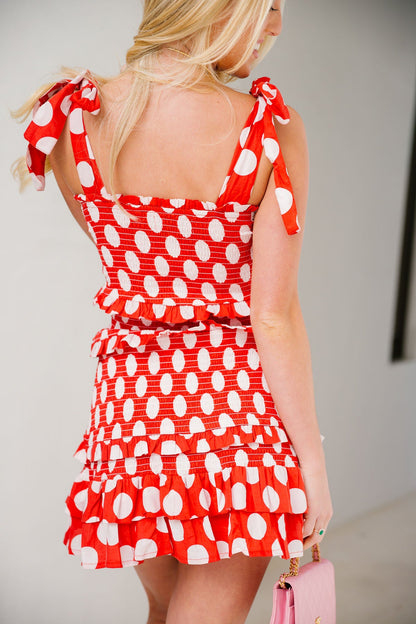 Rosette Mini - Cherry Polka Dot