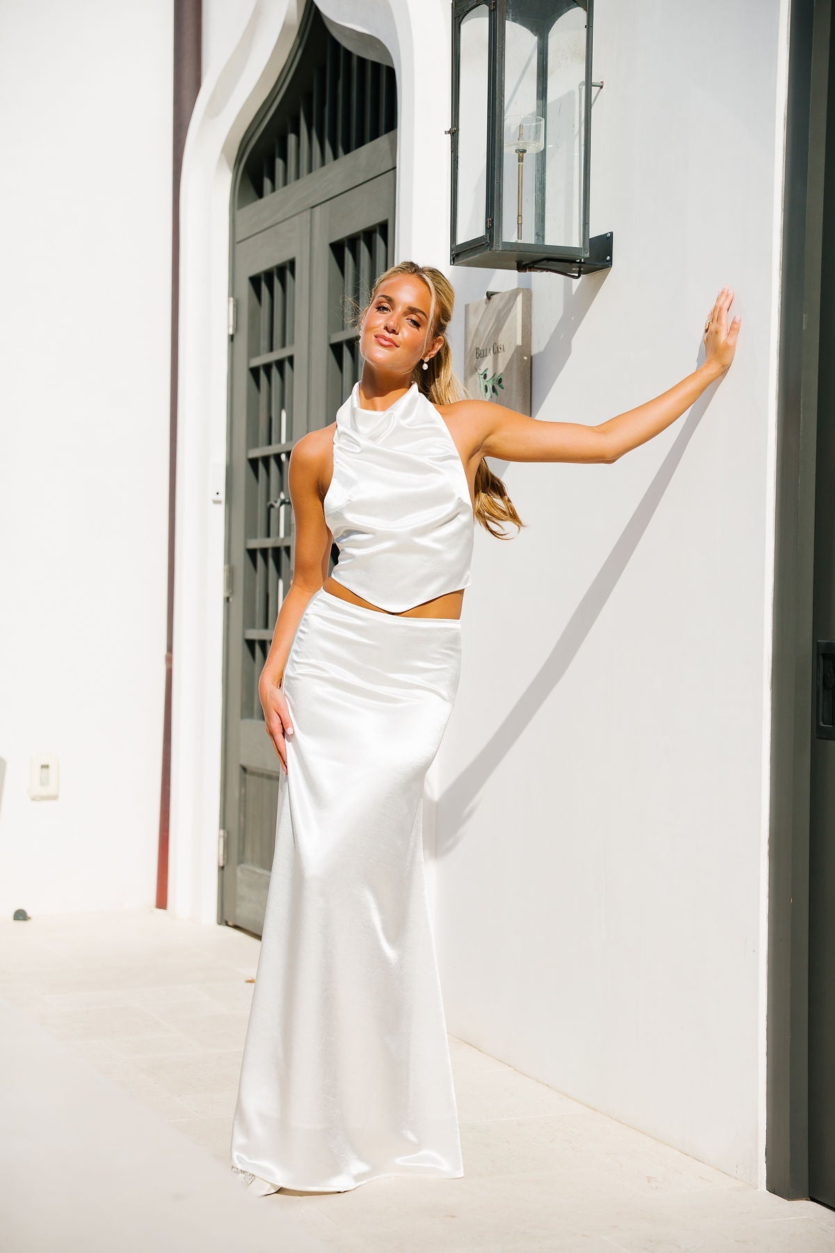 Silky Bridal Summer Set - White