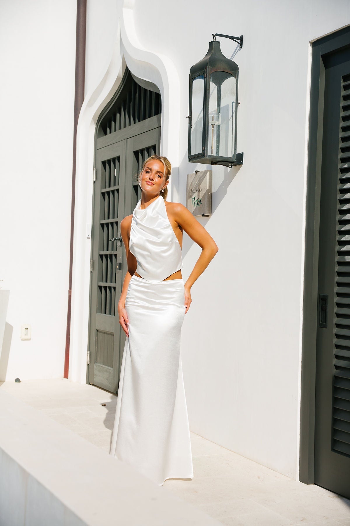 Silky Bridal Summer Set - White