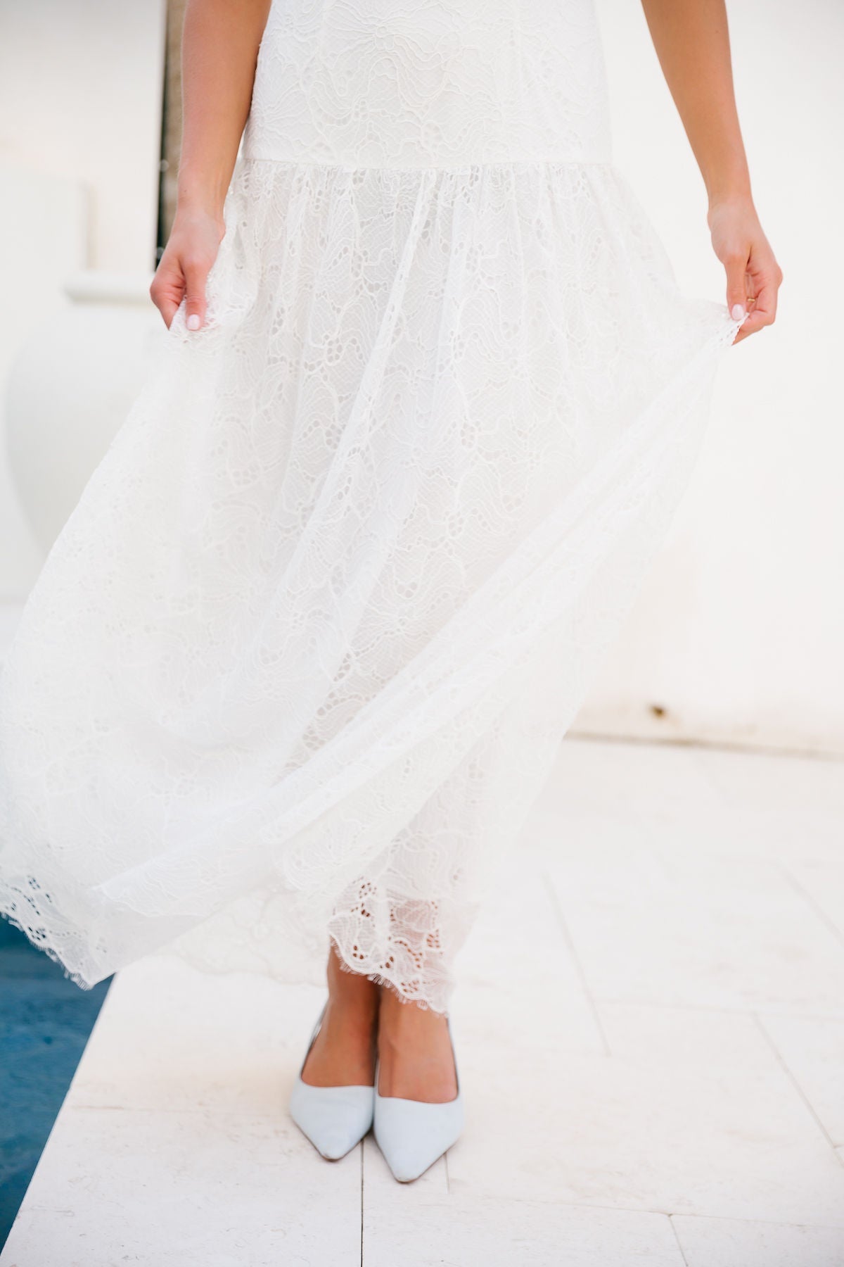 The European Bride - White Lace
