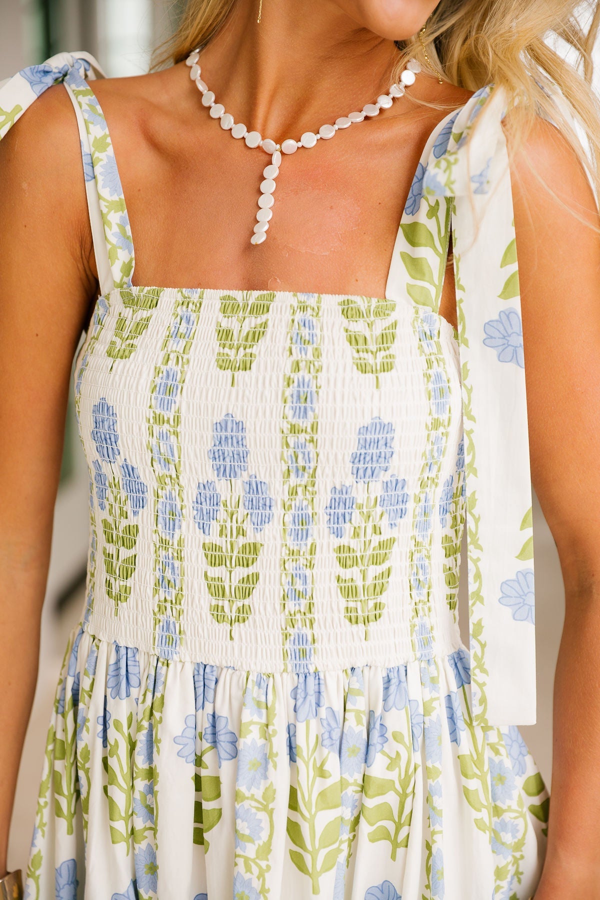 Tinsley Dress - Blue Floral