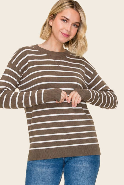 Cozy Everyday Striped Sweater