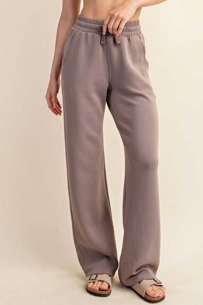 Curvy Modal Poly Span Scuba Straight Pant