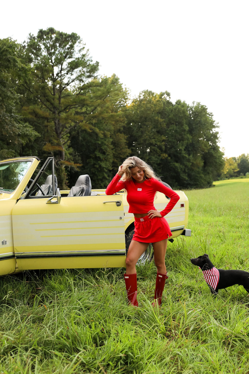 Scout Mini Skirt - Cherry