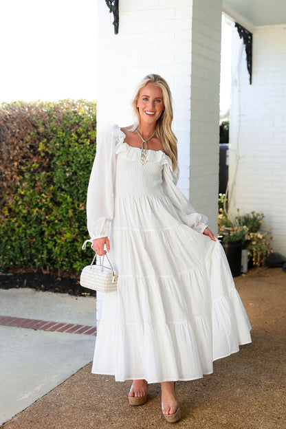 Samantha Maxi - White