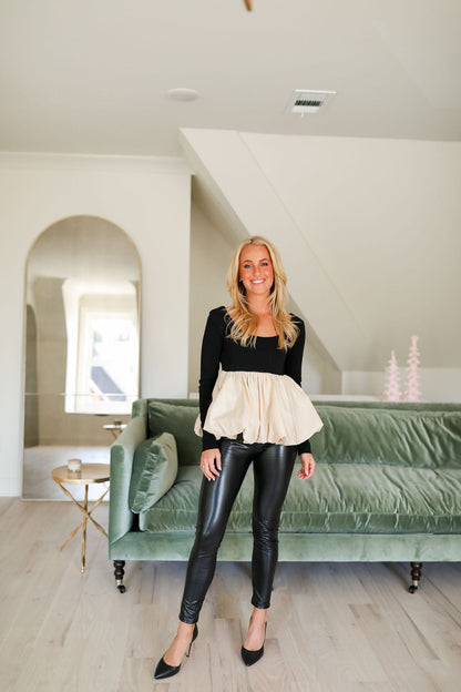 Minka Leather Legging  - Black
