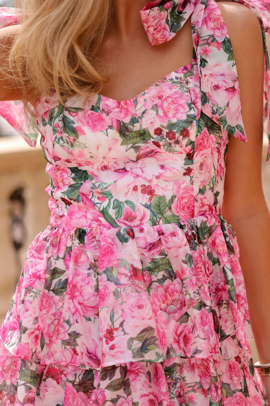 Olivia Dress - Pink Floral