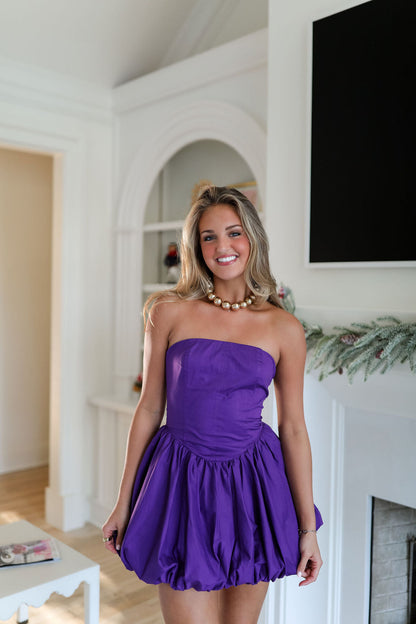 Mindy Mini Dress - Purple